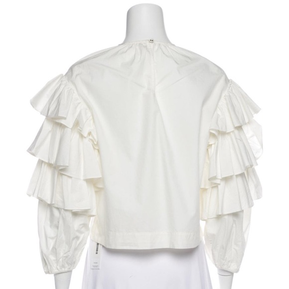 Ulla Johnson Flutter Sleeve Top - Picture 3 of 5